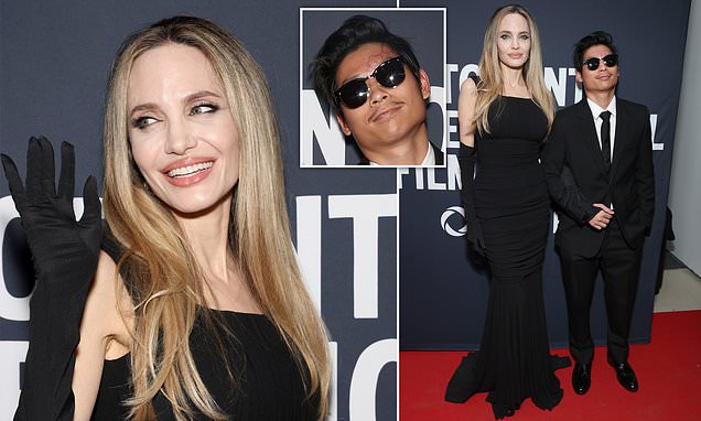 Angelina Jolie's son Pax shows scars on first red carpet since crash