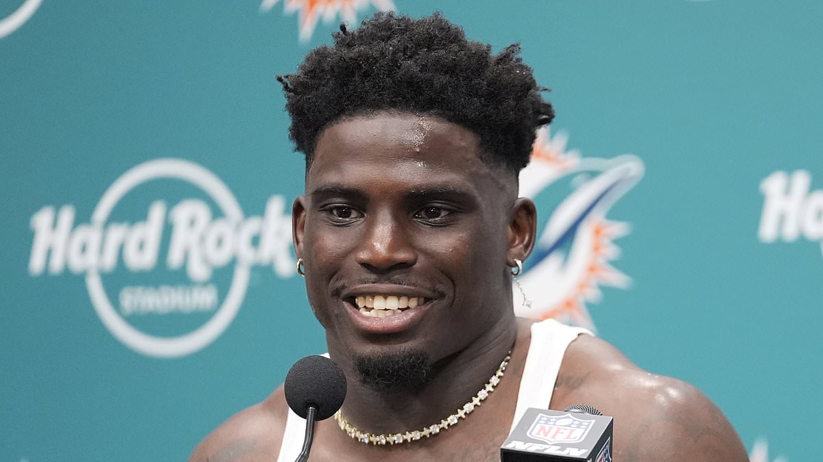 Tyreek Hill speaks out on racism accusations against Miami police officers after 'distraught' Dolphins star is pinned down and hit by cops