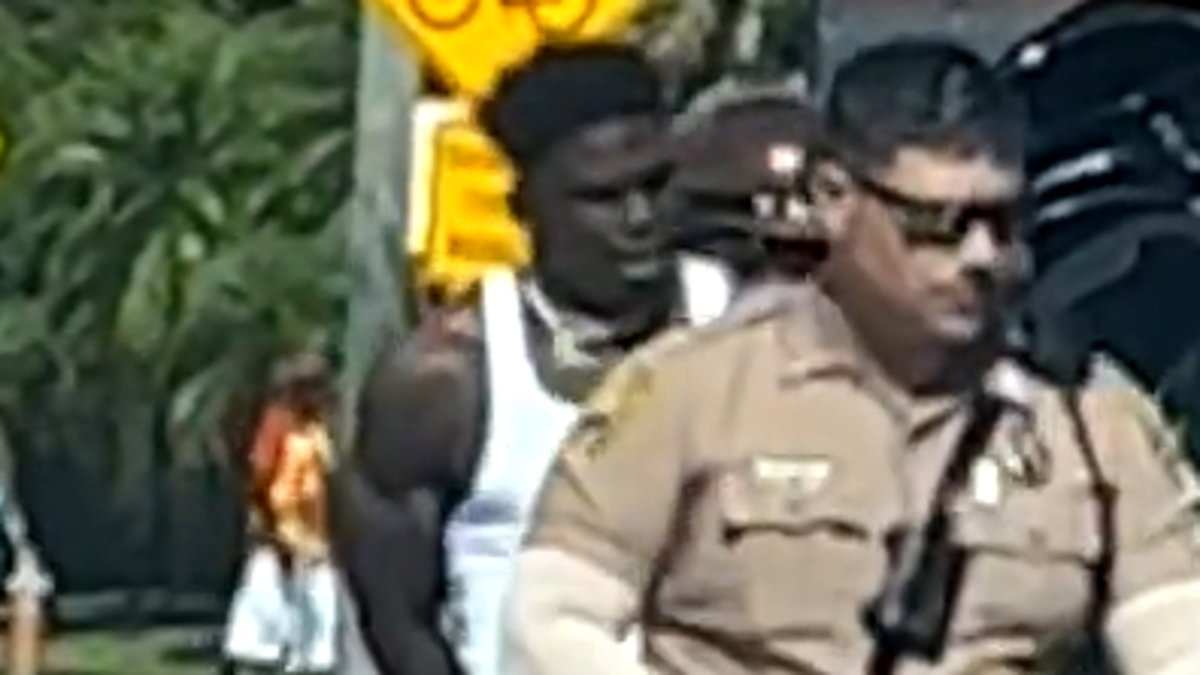 Tyreek Hill is HANDCUFFED by police on his way into Miami Dolphins stadium in astonishing scenes after being cited for 'reckless driving'