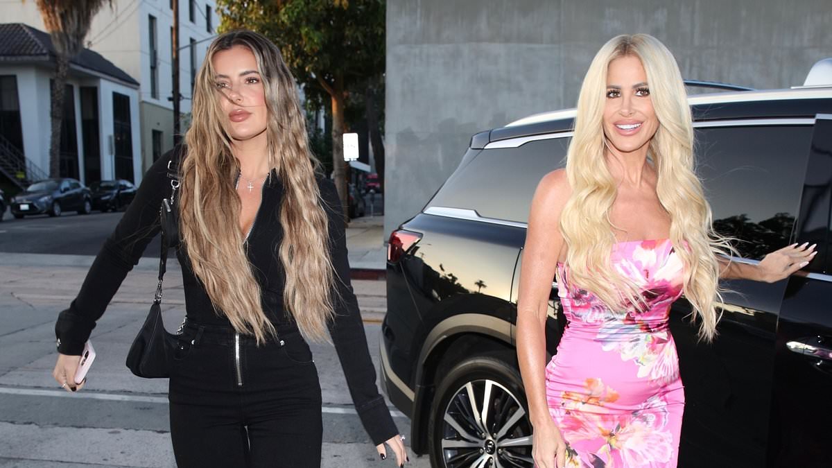 Kim Zolciak and daughter Brielle Biermann enjoy chic dinner amid money woes with ex-husband Kroy