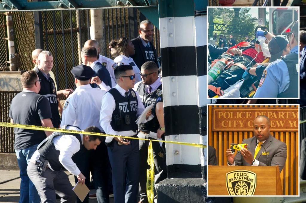 NYPD cops told deranged suspect to drop knife 38 times before ‘friendly fire’ subway shooting that injured 3: officials