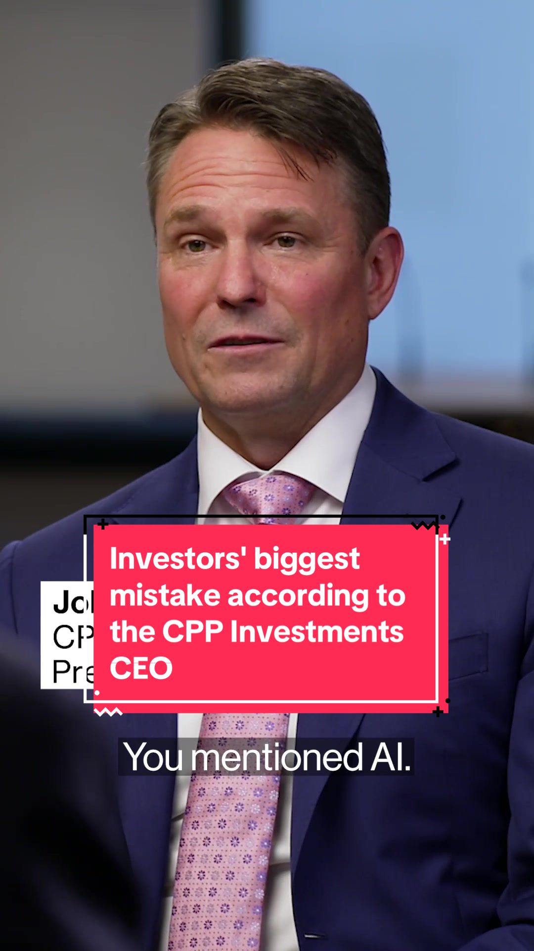 The biggest mistake #investors make is having FOMO, says CPP Investments #CEO John Graham. Watch his interview with David Rubenstein on "Bloomberg #Wealth" via the link in our bio/ This interview was recorded July 10. #investing #finance #money #business