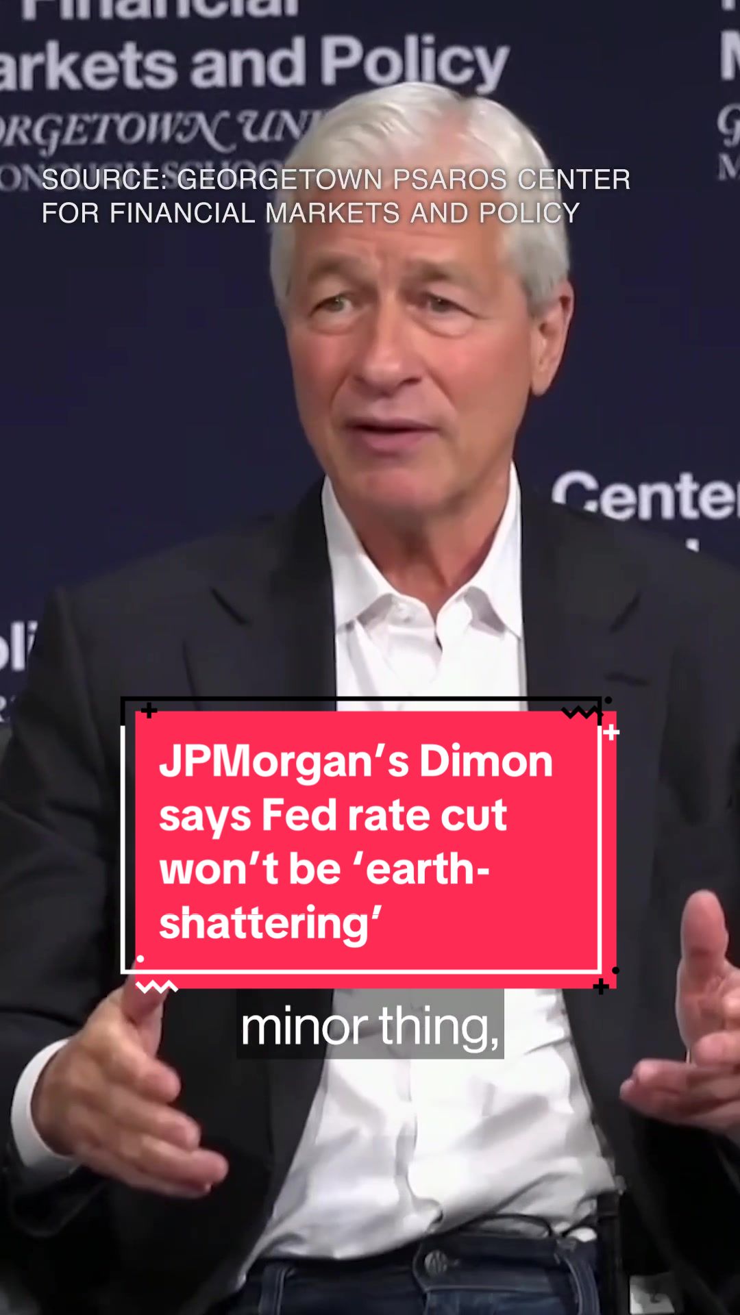 #JPMorgan Chase #CEO Jamie Dimon said whether the #FederalReserve cuts interest rates by 25 or 50 basis points, the move is “not going to be earth-shattering." #Fed officials are expected to lower #interestrates this week for the first time in more than four years. #economy #money #inflation #finance