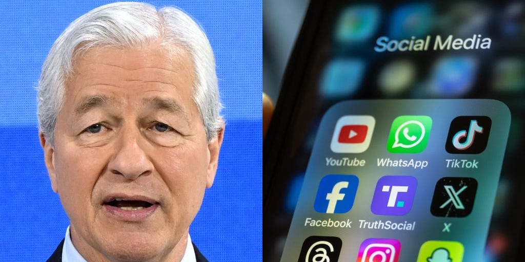 Jamie Dimon says TikTok and Facebook are a 'total stupid waste of time' and people should read books instead