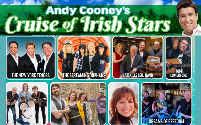 Selling out fast! Only a few tickets left for Andy Cooney’s Cruise of Irish Stars