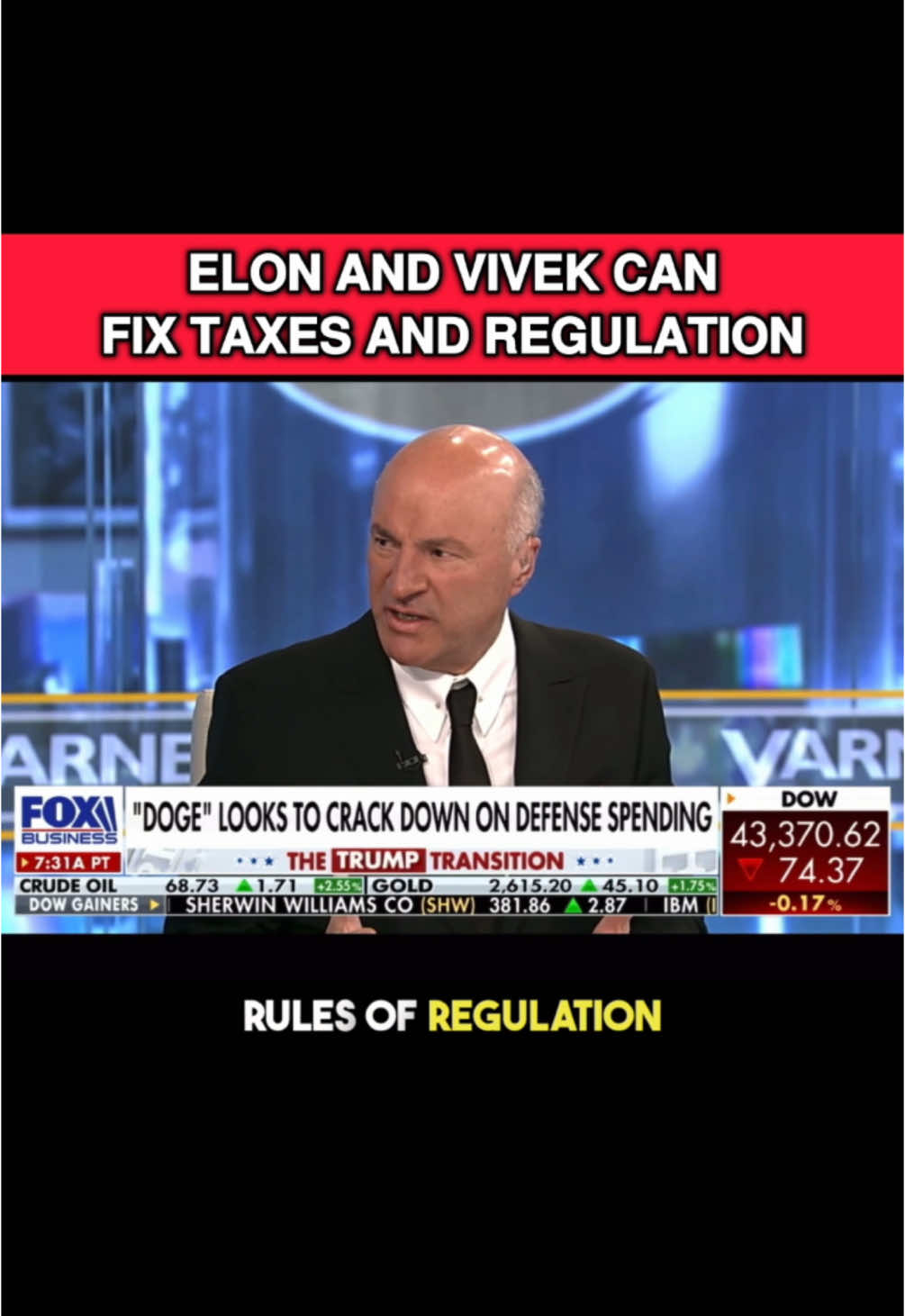 If Elon and Vivek are able to simplify tax and deregulate the economy by just 30%, the cost savings would be huge. The cost I have to spend each year just to remain compliant increases about 20% per year. I’ve never seen cost escalation like I have in the past five years in this area.