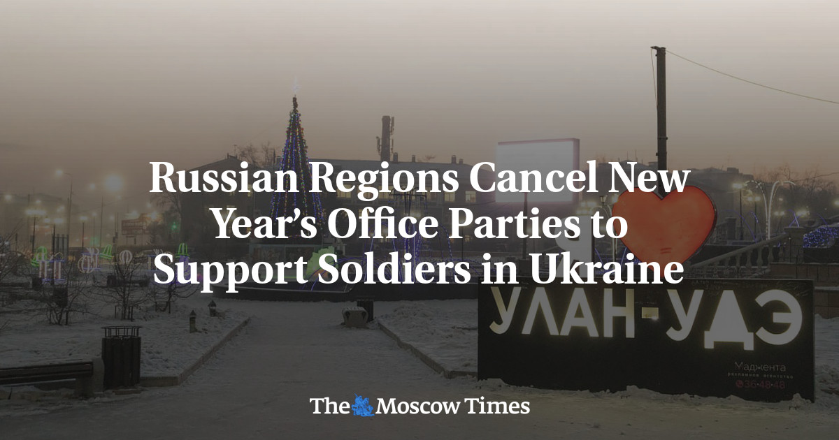 Russian Regions Cancel New Year’s Office Parties to Support Soldiers in Ukraine