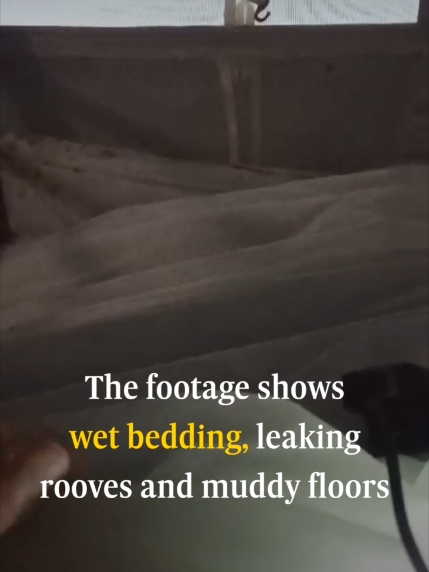 Crooksling footage shows wet bedding and leaking rooves in tented accommodation: Asylum seekers currently staying in tented accommodation at Crooksling, Co Dublin, are to be moved indoors as temperatures drop across the country. This video was taken from inside Crooksling in recent days