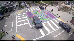 Man arrested for doing burnouts on LGBTQ+ Pride mural