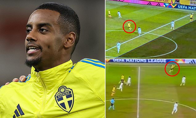 Alexander Isak strike 'was WRONGLY called offside', UEFA 'admit'