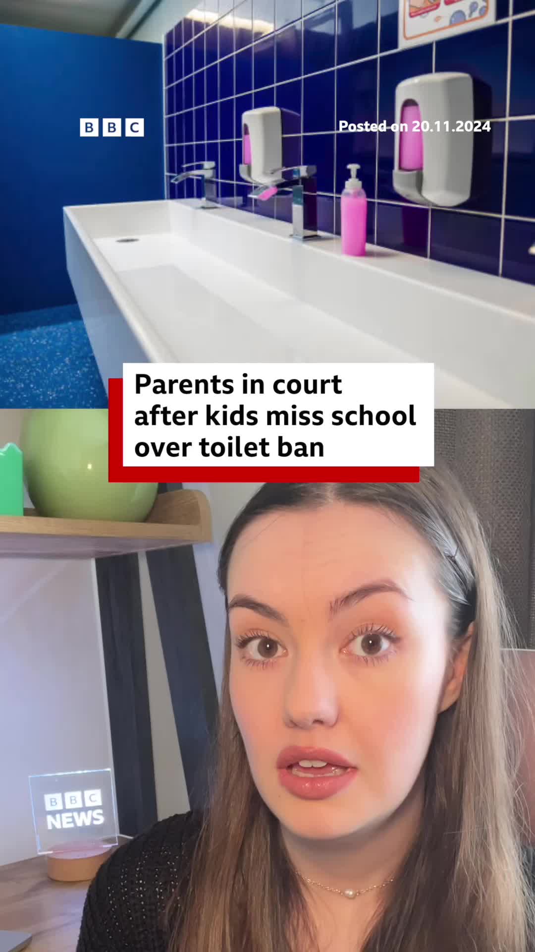 The parents of the girls blamed their absences on them not being allowed to use the toilets during lessons, which stopped them from changing their sanitary products. #School #SchoolToilets #Absence #Toilets #Period #SanitaryProducts #Court #Norfolk #BBCNews