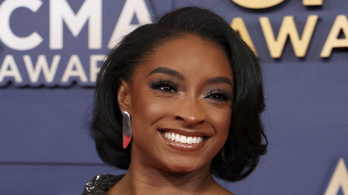 Simone Biles debuts new look as she wows at CMAs but NFL husband Jonathan Owens is nowhere to be seen