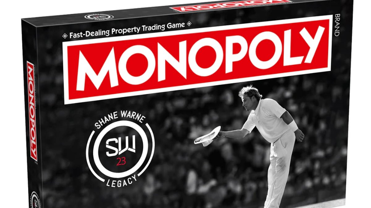 Shane Warne is celebrated in a new Monopoly board game that has very special meaning for his family