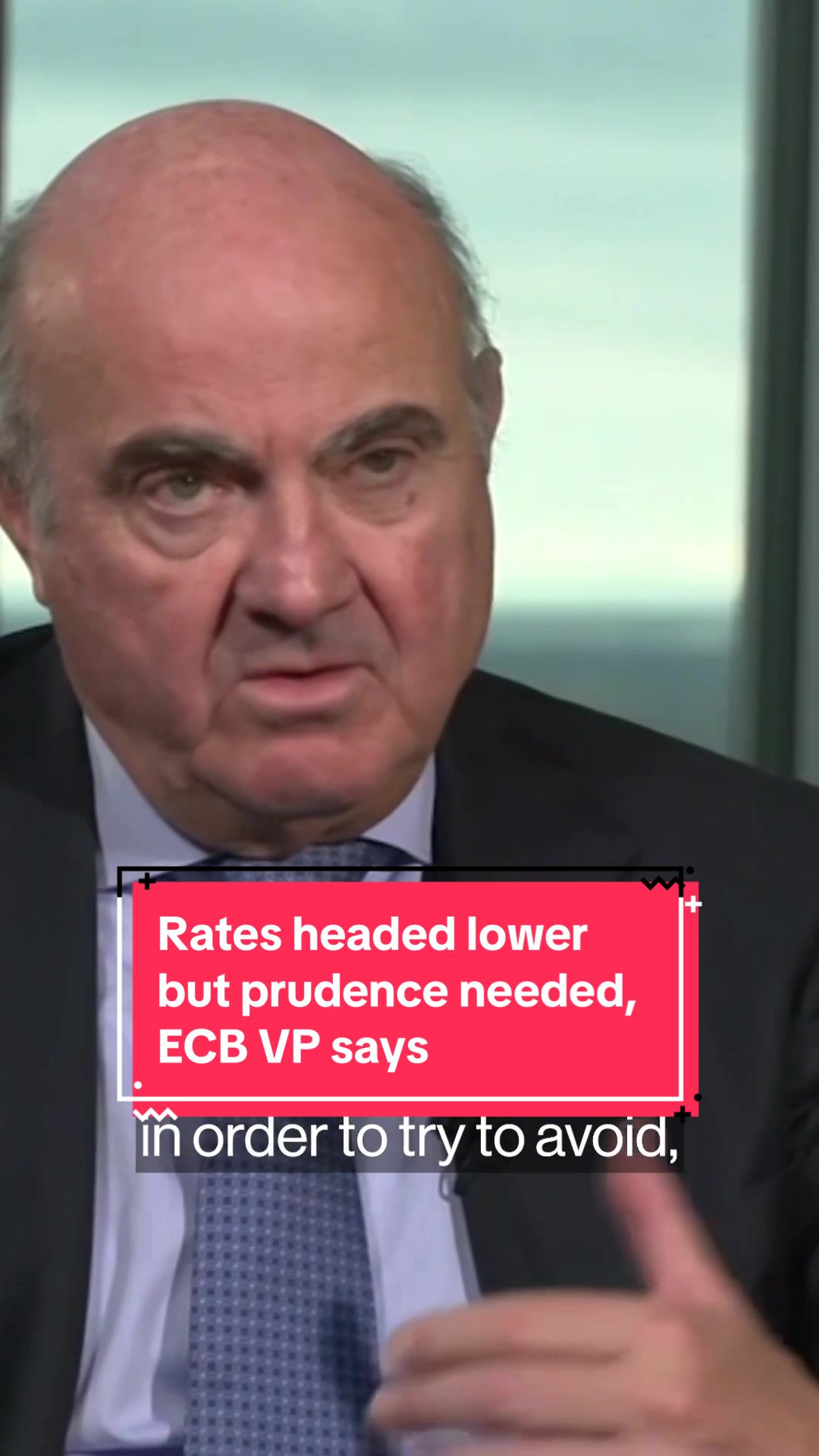 It’s “crystal clear” that European Central #Bank interest rates will be reduced further but officials shouldn’t rush the process due to uncertainties including rising trade tensions and global conflicts, according to vice president Luis de Guindos. #ECB #economy #UK