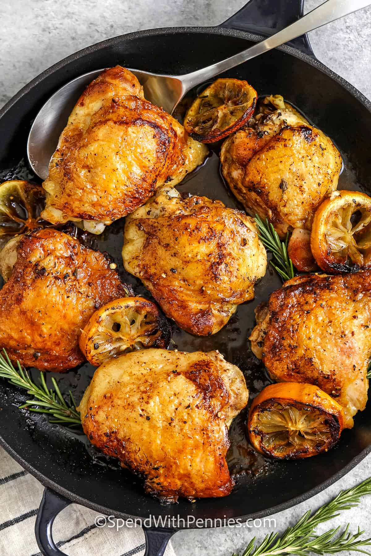 Skillet Chicken Thighs