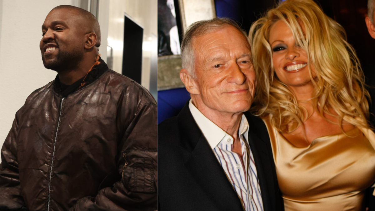 Kanye West Shares Risqué Throwback Clip Of Nude Pamela Anderson And Hugh Hefner