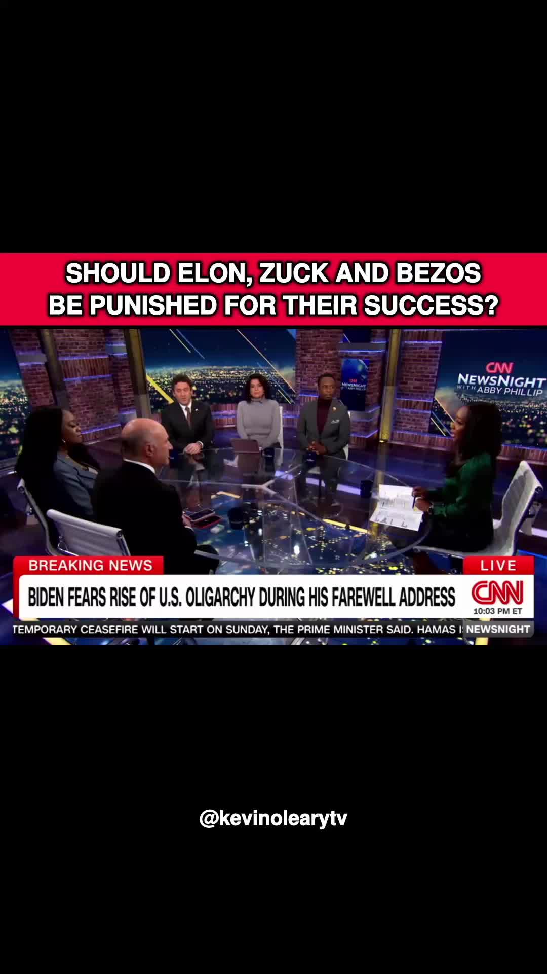 We celebrate the American dream in this country. It's our number one export. Zuck was a college student once. Look what he's created. Elon Musk, maybe the most successful entrepreneur in history, another aspect of the American dream. This just shows you what can happen. We should be celebrating this. That message that Biden put out there, that was probably Harris's number one message during the election. How'd that work for her? Not so well.