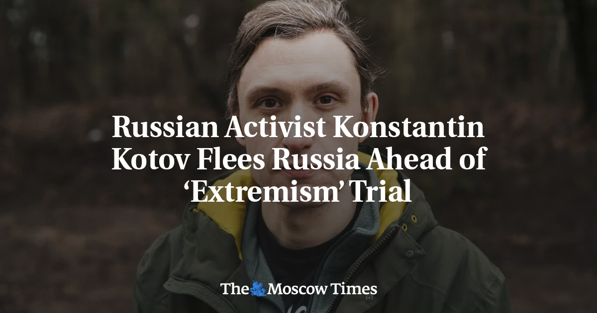 Russian Activist Konstantin Kotov Flees Russia Ahead of ‘Extremism’ Trial