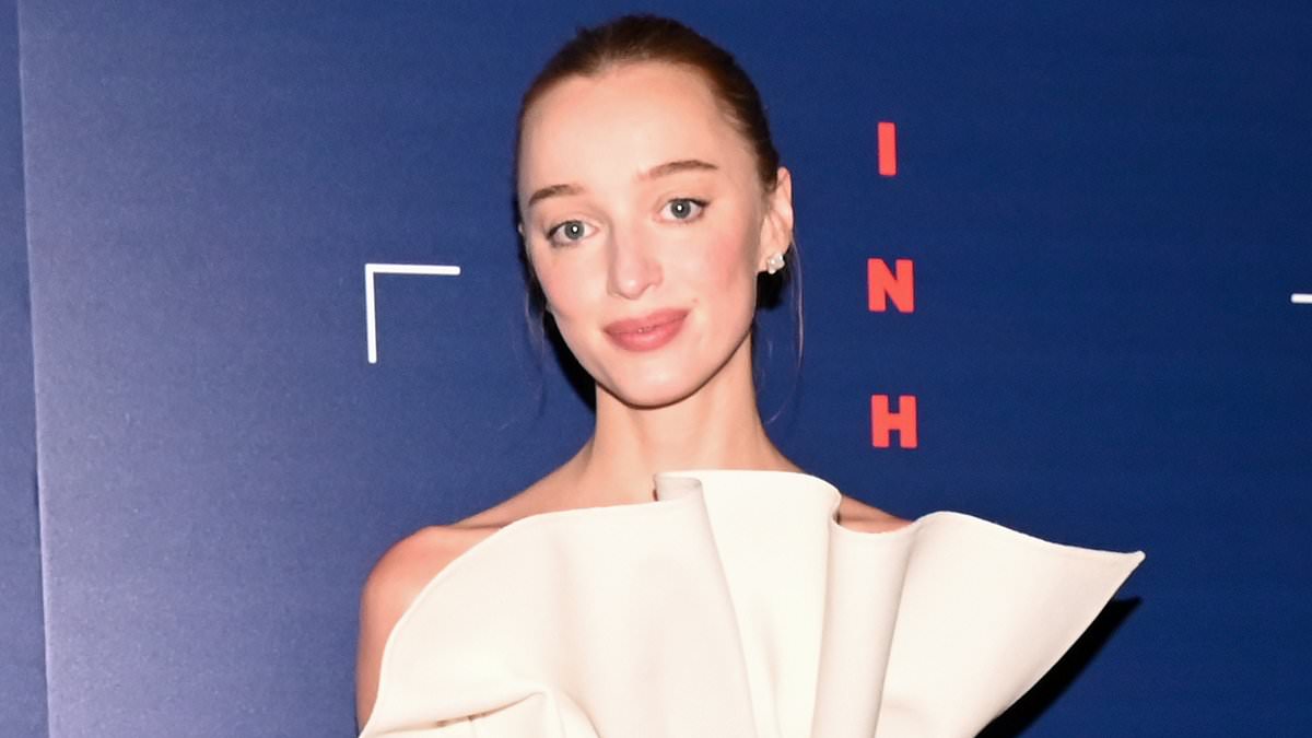 Phoebe Dynevor looks chic in a black and white look at Inheritance screening in NYC