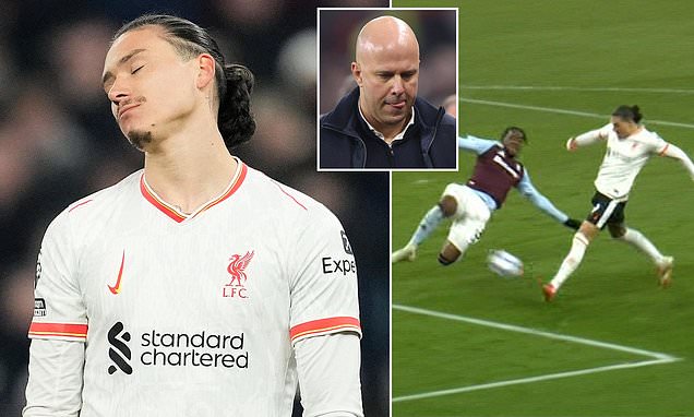 Fans fume after Darwin Nunez misses an OPEN GOAL against Aston Villa