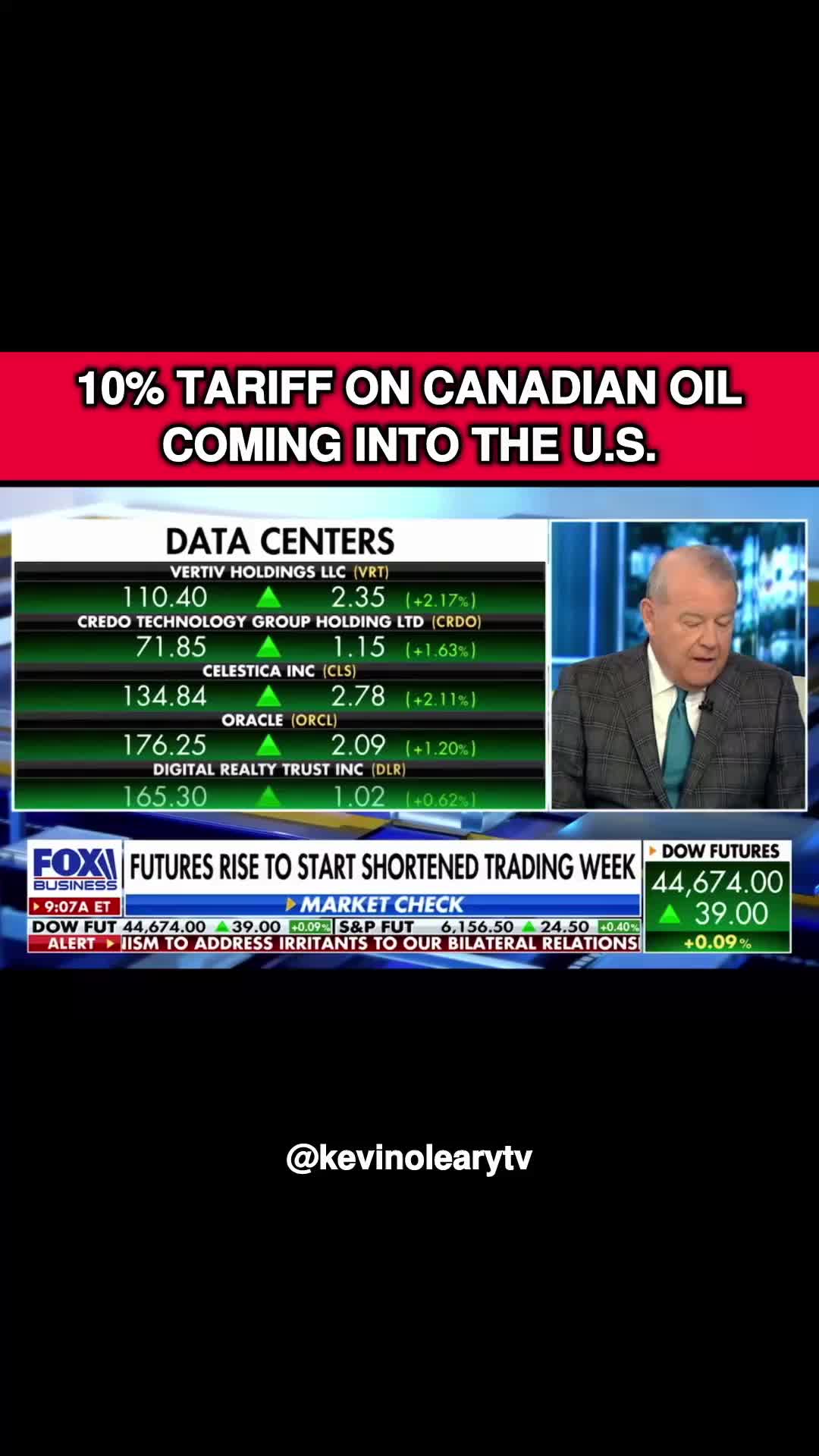 I think the whole deal with Canada is different than Mexico and Europe. The oil deal was 25% and then through a lot of work that Danielle Smith did by visiting Trump in Mar-a-Lago, it got down to a 10% tariff. There's no alternative to buy and the Canadian oil is $13 a barrel cheaper than any other and makes up 70% of the imports. Maybe they pass on this tariff because it's pragmatic. We're in early days of the negotiation one of the big problems is we don't have any leadership in Canada. The election is coming in six weeks. I wish Trump would wait until then.