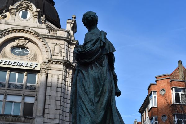 Gabrielle Petit Statue in Brussels, Belgium