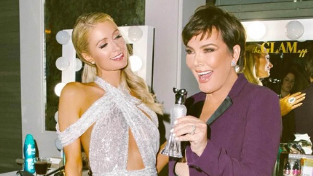 Kim Kardashian's mother Kris Jenner calls herself Paris Hilton's 'auntie' as she wishes the star a happy 44th birthday