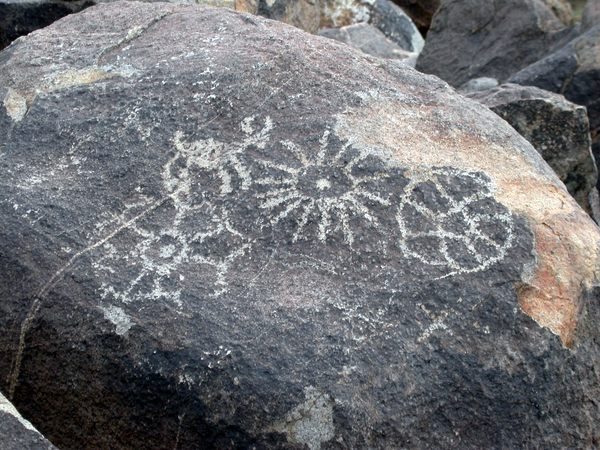 Petroglyphs at Signal Hill in Tucson, Arizona