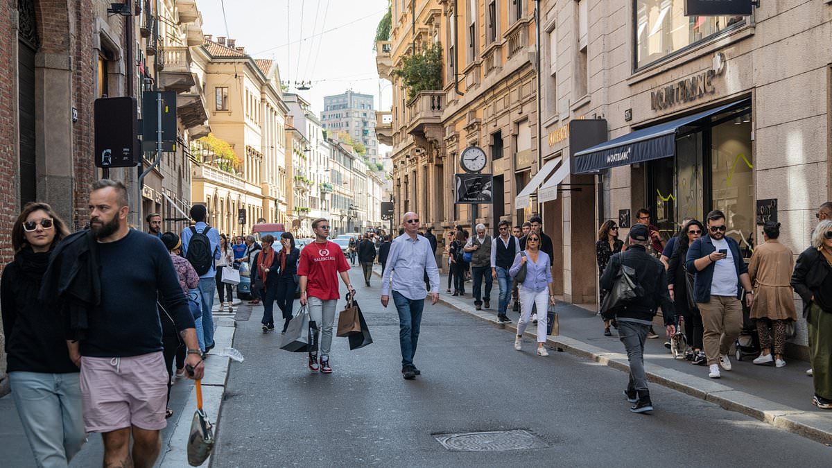 Where fashion brands most want to be: Milan overtakes New York to become home to the world's most expensive shopping street, where customers spend £2,000 per purchase