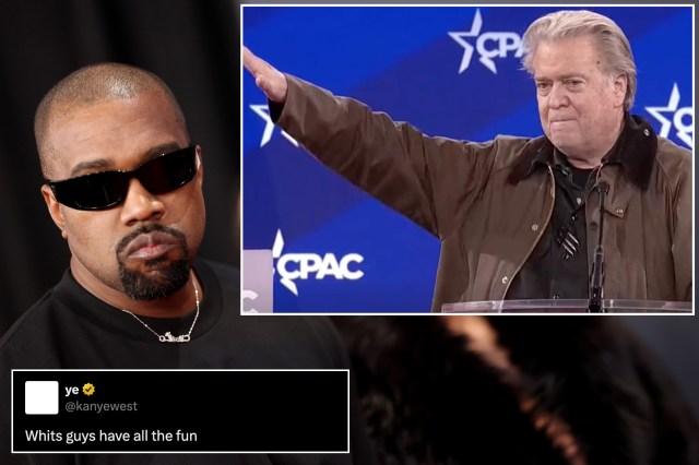 Kanye West says he’s ‘not a Nazi’ but jealous of Steve Bannon’s ‘fun’ Nazi salute