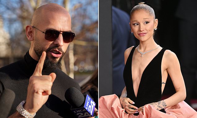 Andrew Tate takes another swipe at Ariana Grande after 'sick comment'