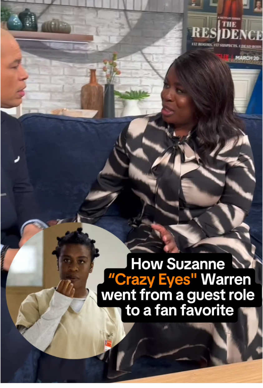 @uzoaduba shares with @vladduthiers how her role as Suzanne &quot;Crazy Eyes&quot; on &quot;Orange Is the New Black&quot; initially started as a brief guest appearance, with no plans for her character to return. After impressing the producers, she was unexpectedly asked to stay for the rest of the season. #OITNB #netflix #uzoaduba #crazyeyes