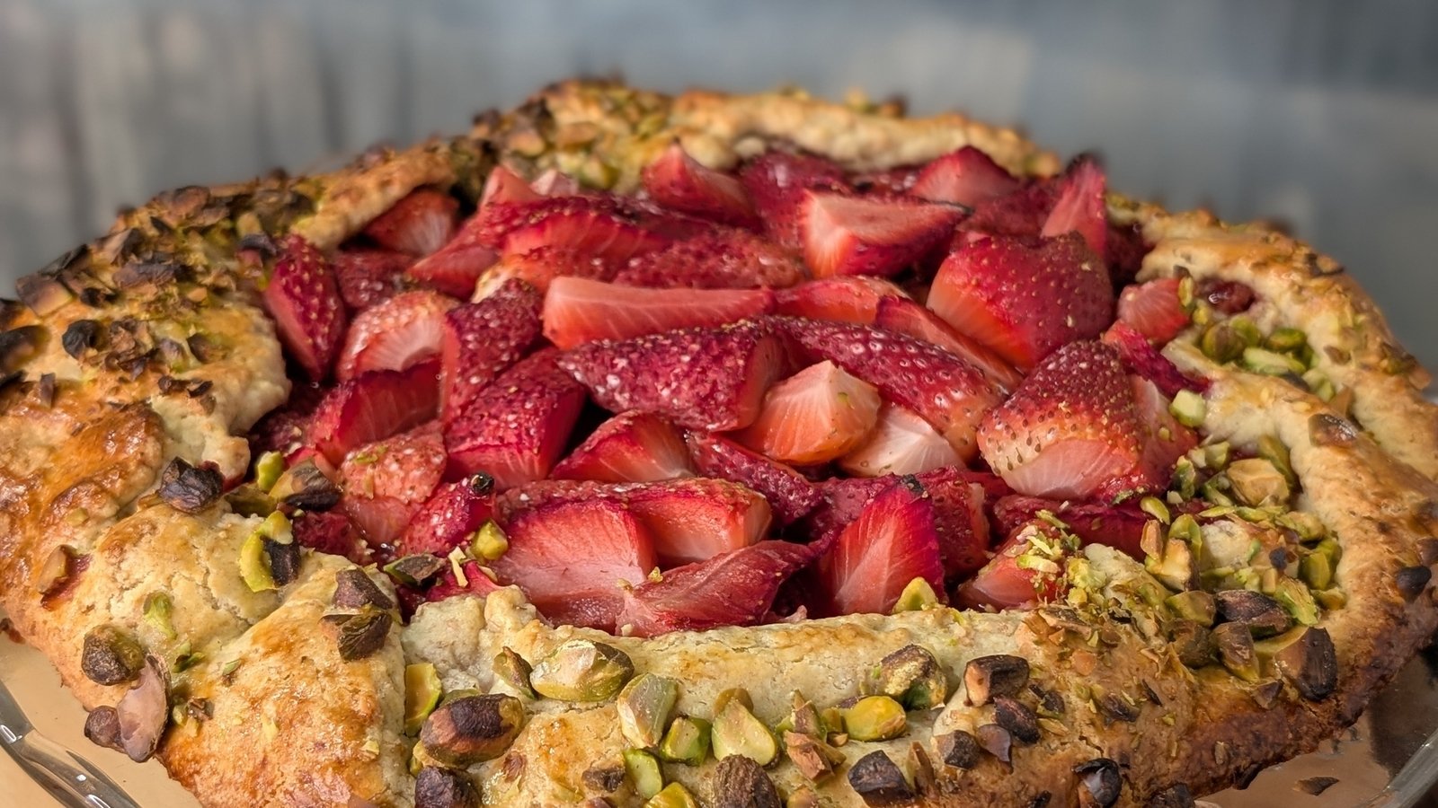 Shane's strawberry and pistachio galette: Today