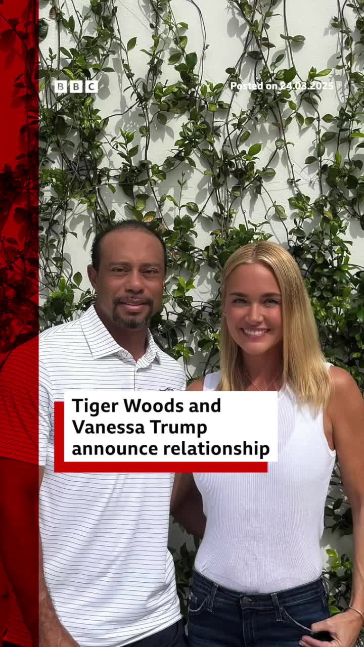 The golfer announced his relationship with Vanessa in a post on Instagram. #TigerWoods #VanessaTrump #DonaldTrump #Golf #US #Relationship #Instagram #SocialMedia #Celebrity #News #BBCNews