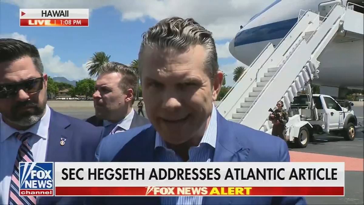 Pete Hegseth's blistering response to Atlantic journalist after accidental war plan text