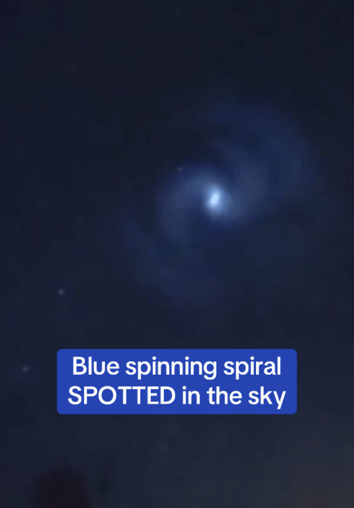 A spinning blueish-white spiral was spotted in the sky on Monday night - leaving people starstruck. Some posted the stunning images on social media, joking that they thought it could be 'aliens' or a portal to another world. But the bizarre shape was caused by illuminated frozen fuel expelled from on of Elon Musk’s SpaceX rockets, experts have said.  The light blue spiral is formed when excess fuel that has been released from the fast-spinning rocket turns to ice, and then water vapour. It then reflects the sunlight in the upper atmosphere – giving it an otherworldly gleam. The stunning swirl was spotted from Yorkshire, Hertfordshire, Bristol, Milton Keynes, Stoke-on-Trent, Hampshire and Ken