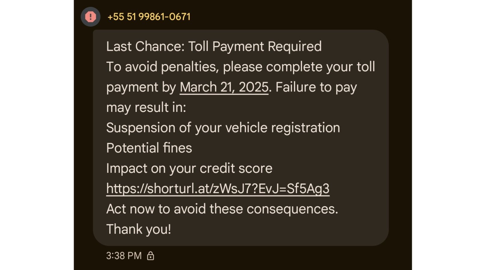 Those Unpaid Toll Texts You Keep Getting Are Just The Latest Scam