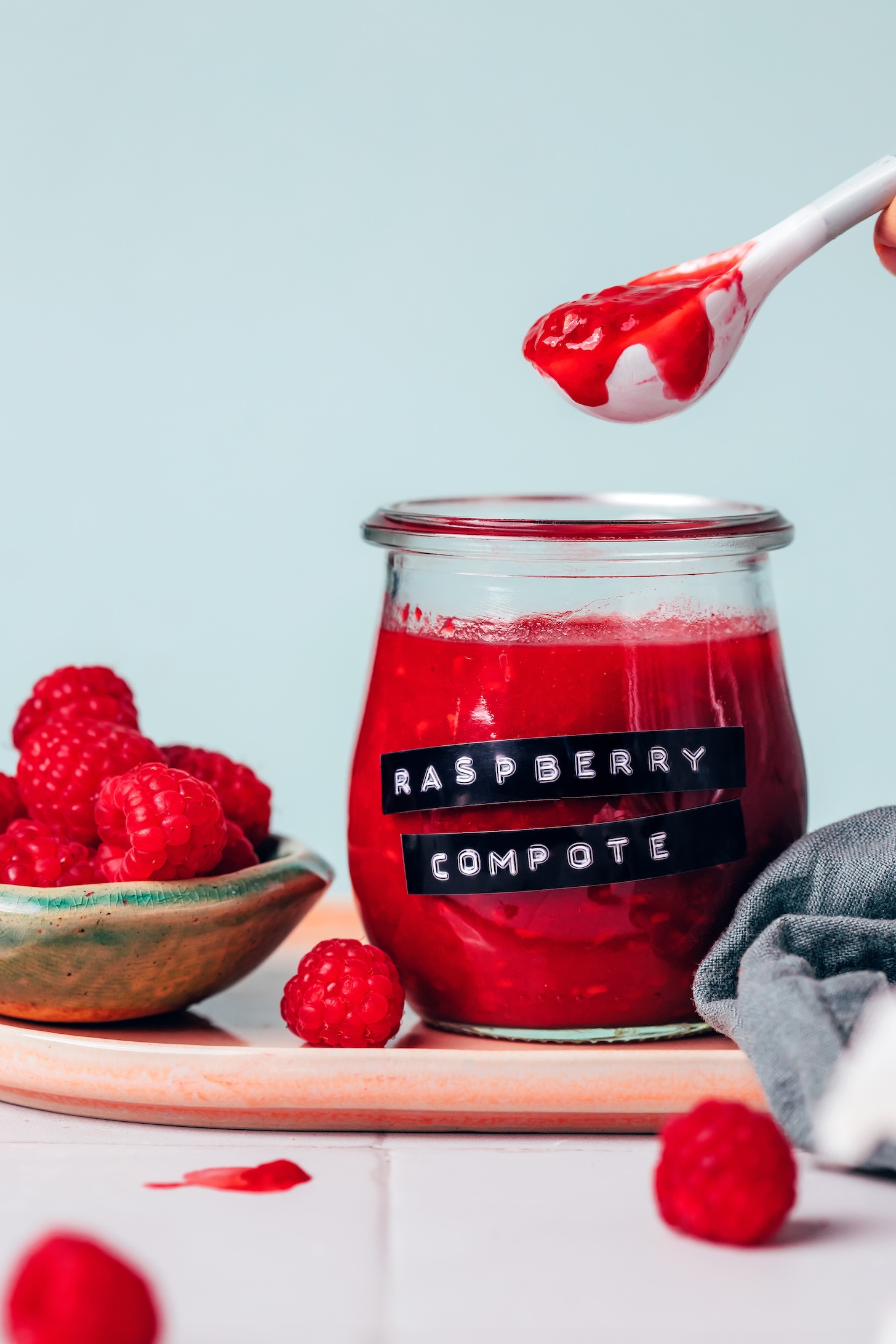 Easy Raspberry Compote (Naturally Sweetened)