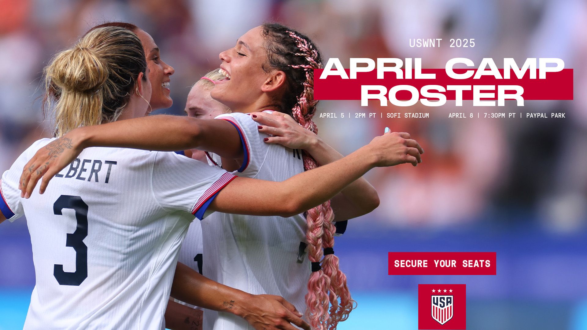 Hayes Names 24-Player USWNT Roster for April Matches against Brazil