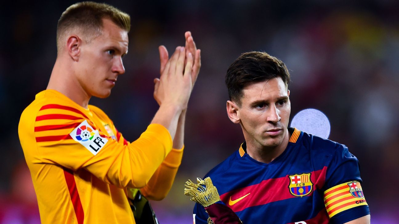 Ter Stegen: 'Good and bad moments' with Messi