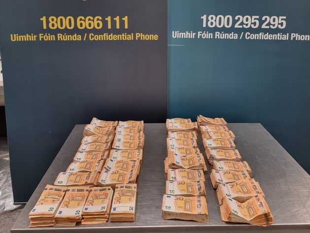 Man and woman arrested after over €342k in cash seized at Dublin Airport