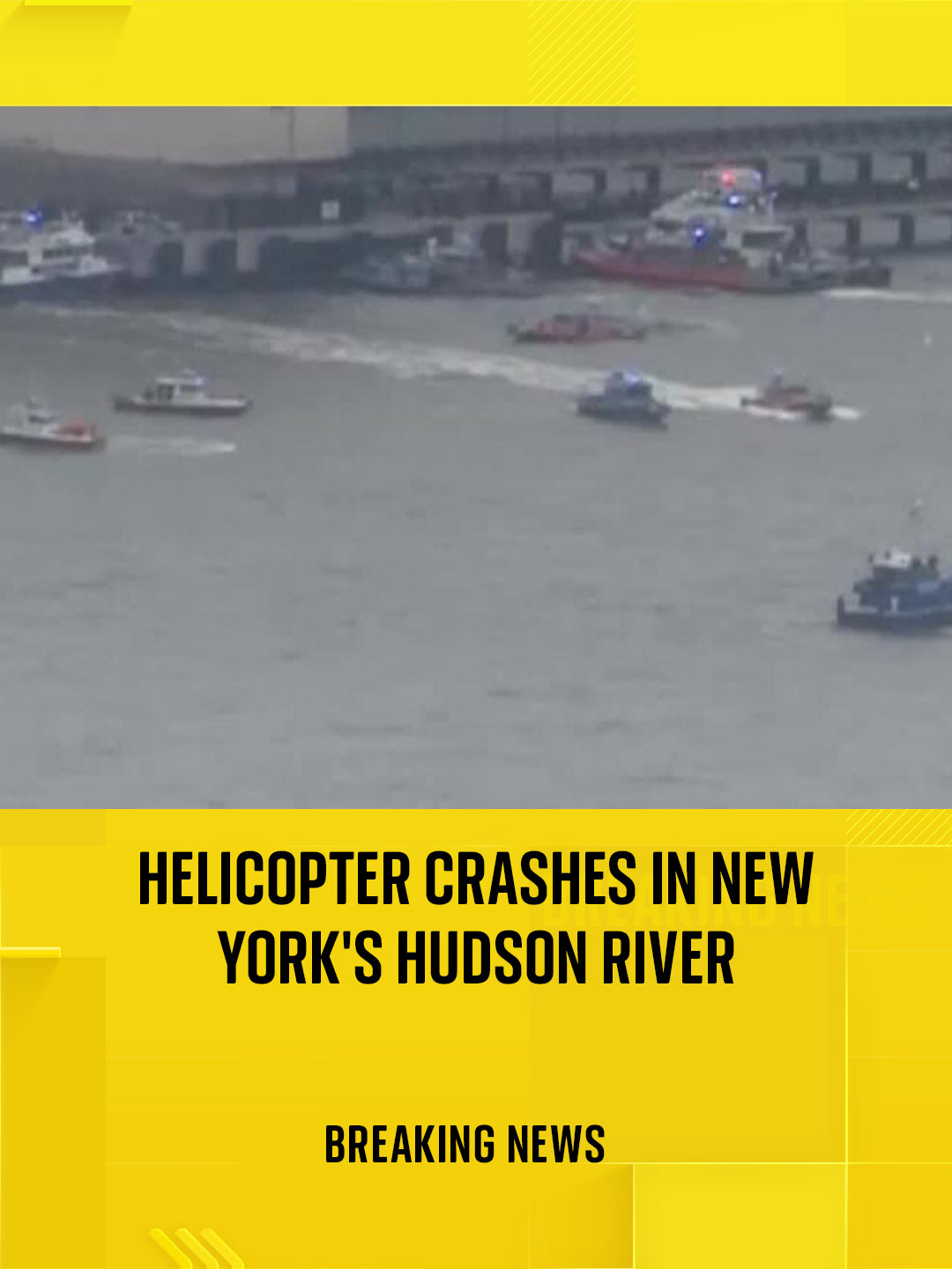 ? BREAKING: A helicopter has crashed in the Hudson River near Manhattan, the New York Police Department has said. There were four people onboard the helicopter, who have all been pulled from the water, Sky's US partner NBC News reports. Their condition is not known. #Helicopter #Crash #HudsonRiver #Manhattan #BreakingNews