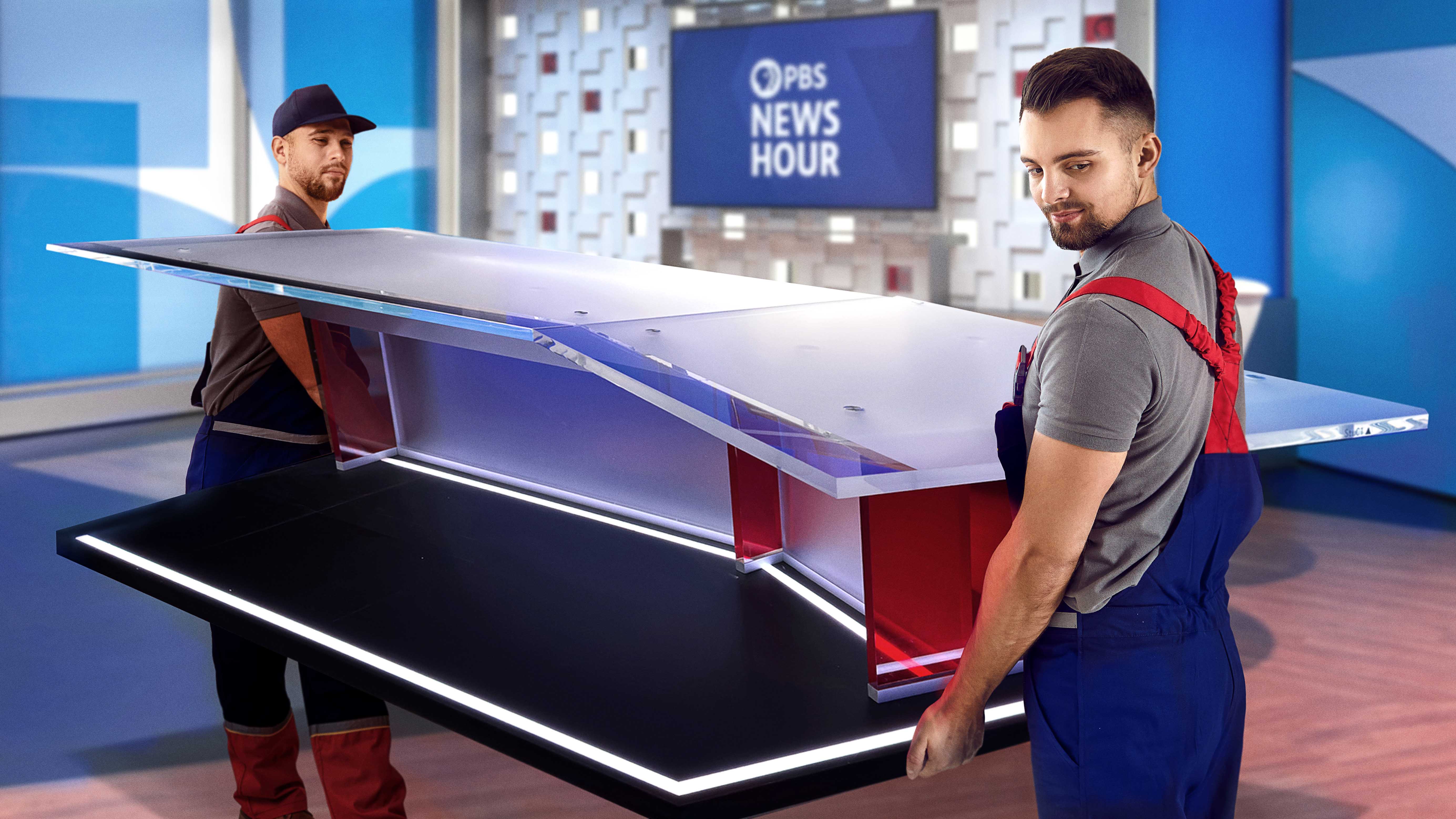 PBS NewsHour Interrupted By Repo Men Seizing Desk
