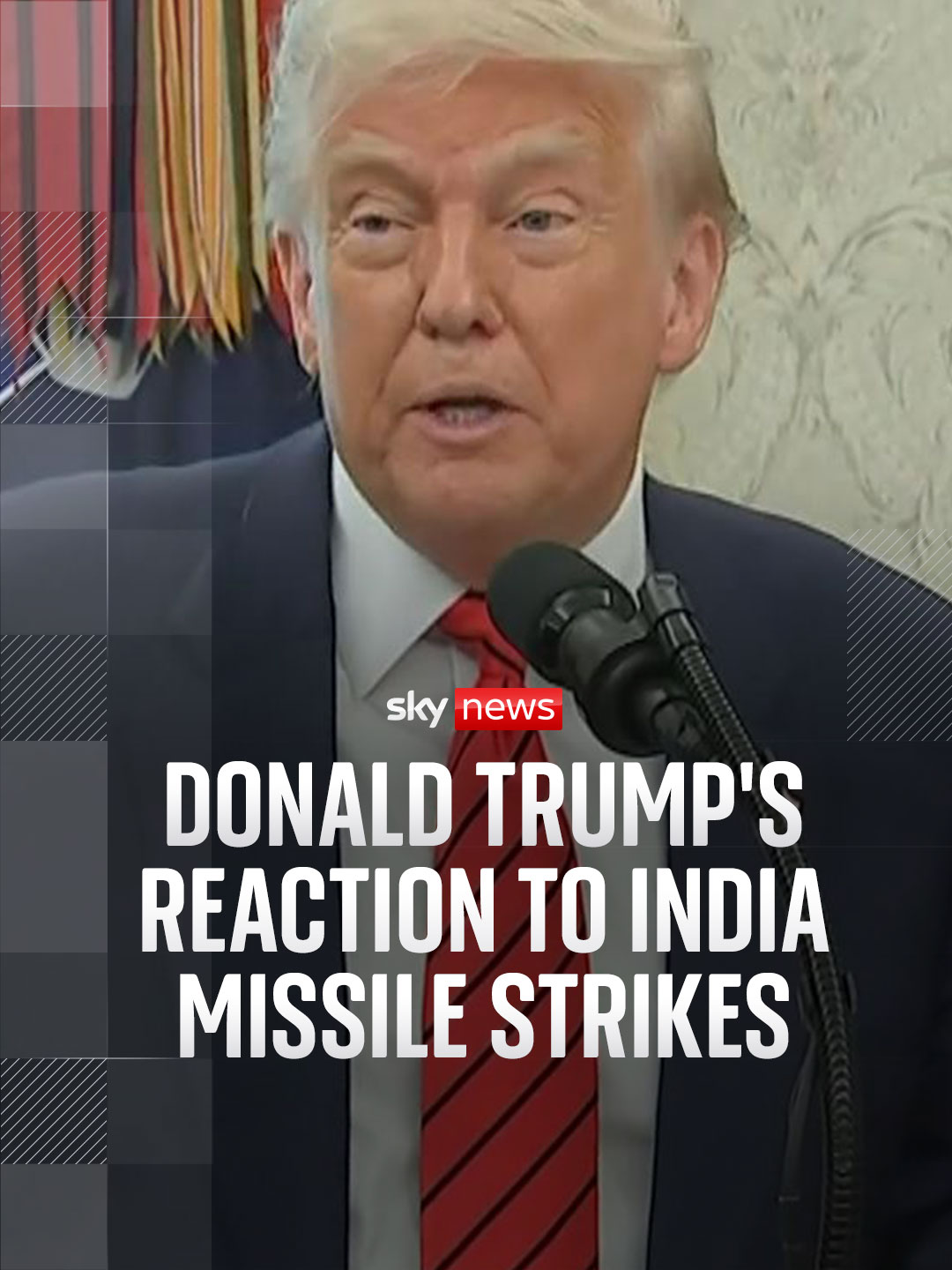 'It's been going on for decades,' says Donald Trump as news of what India calls 'targeted' strikes on 'terrorists' reaches America. The US president says he 'hopes' the conflict 'ends very quickly'. #Pakistan #India #DonaldTrump