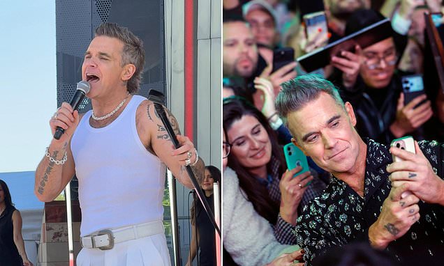 Robbie Williams speaks out about the pressures of being a celebrity