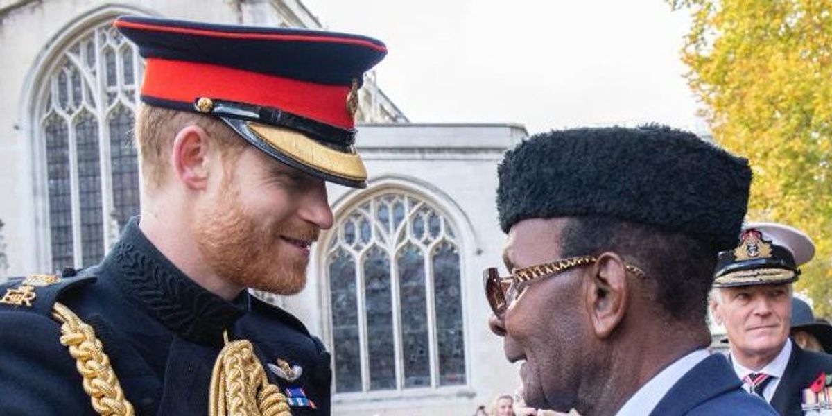 Prince Harry honours WW2 hero while Royal Family mark VE Day without him