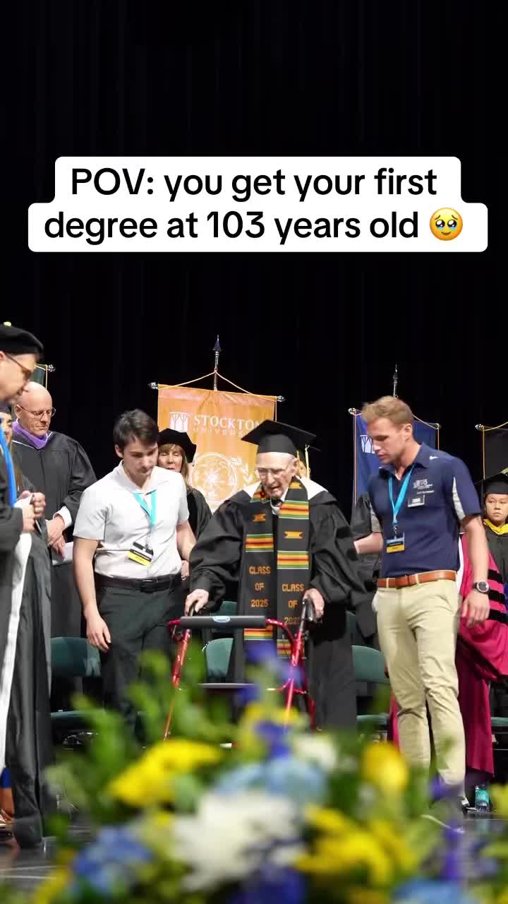 Never too late 🙌 (via stocktonuniversity/IG) #graduation