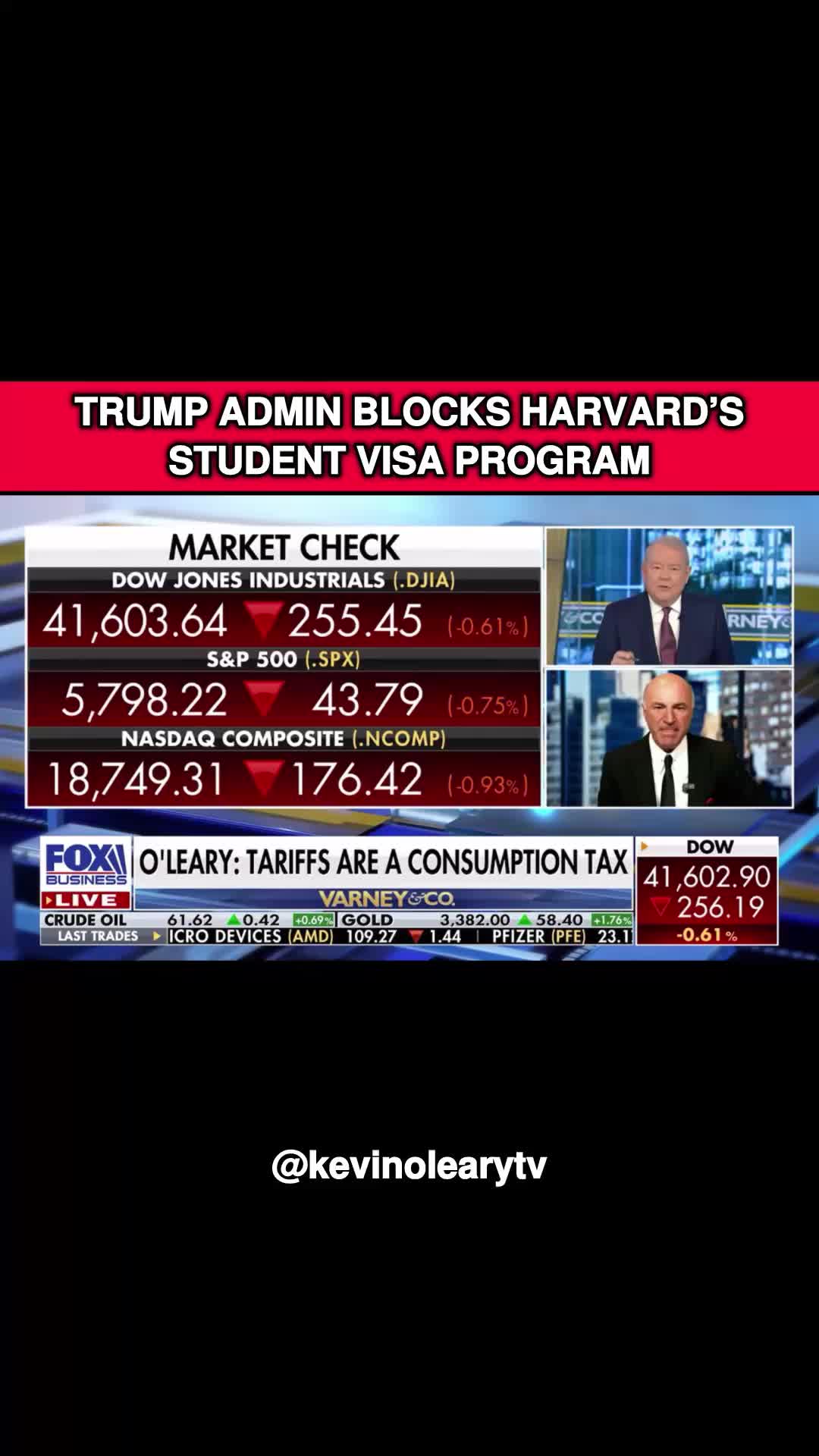 It's so clear as to what has to happen. The president of Harvard has to call the president of the United States, get behind closed doors, and work out a deal. But let me assure you something about these international students. I teach them. These are the smartest students in the world. Harvard is the oldest educational institution. These students are extraordinary individuals and they don't hate America. They want to come here and stay in America and they want to figure out a way that they can start a business in America, and we want them. We want them here. I want to invest in them. When I go back there to teach in the fall, I want the best and brightest because I along with millions of oth