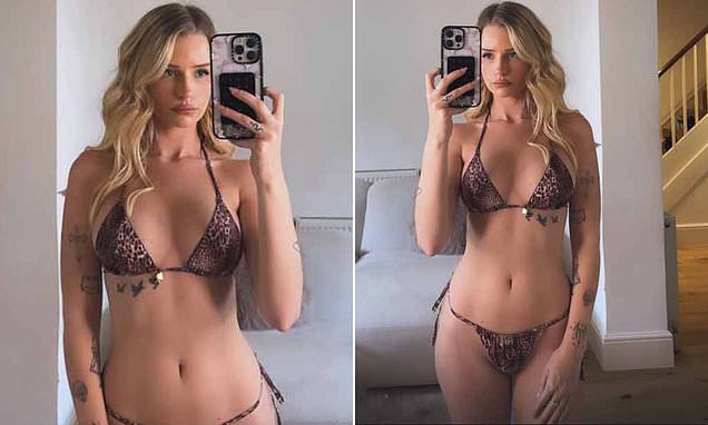 Lottie Moss flaunts her incredible figure in a skimpy bikini