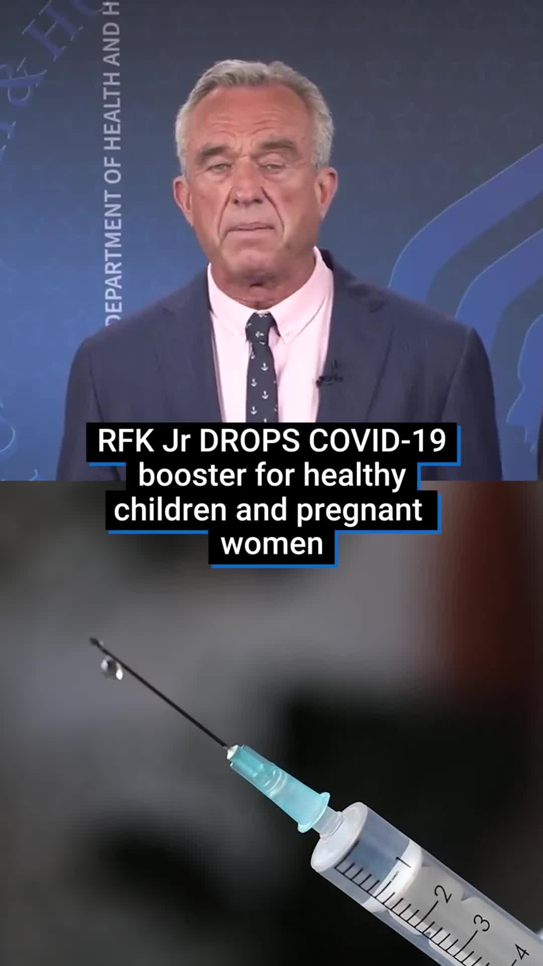 RFK Jr has dropped the COVID-19 booster for healthy children and pregnant women from the list of  vaccines recommended by the Centers for Disease Control and Prevention. A CDC panel was due to vote on limiting fall COVID-19 shots to high-risk groups in July, but the US health secretary bypassed them in an ‘unprecedented move’. #news #usanews #vaccine #booster #health